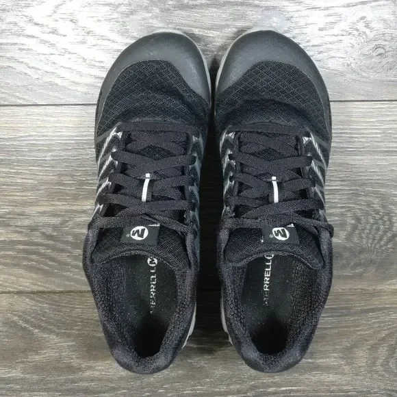 Merrell Bare Access Ultra Black Silver Running Shoes (J559582) Women's 8.5 - Picture 5 of 8